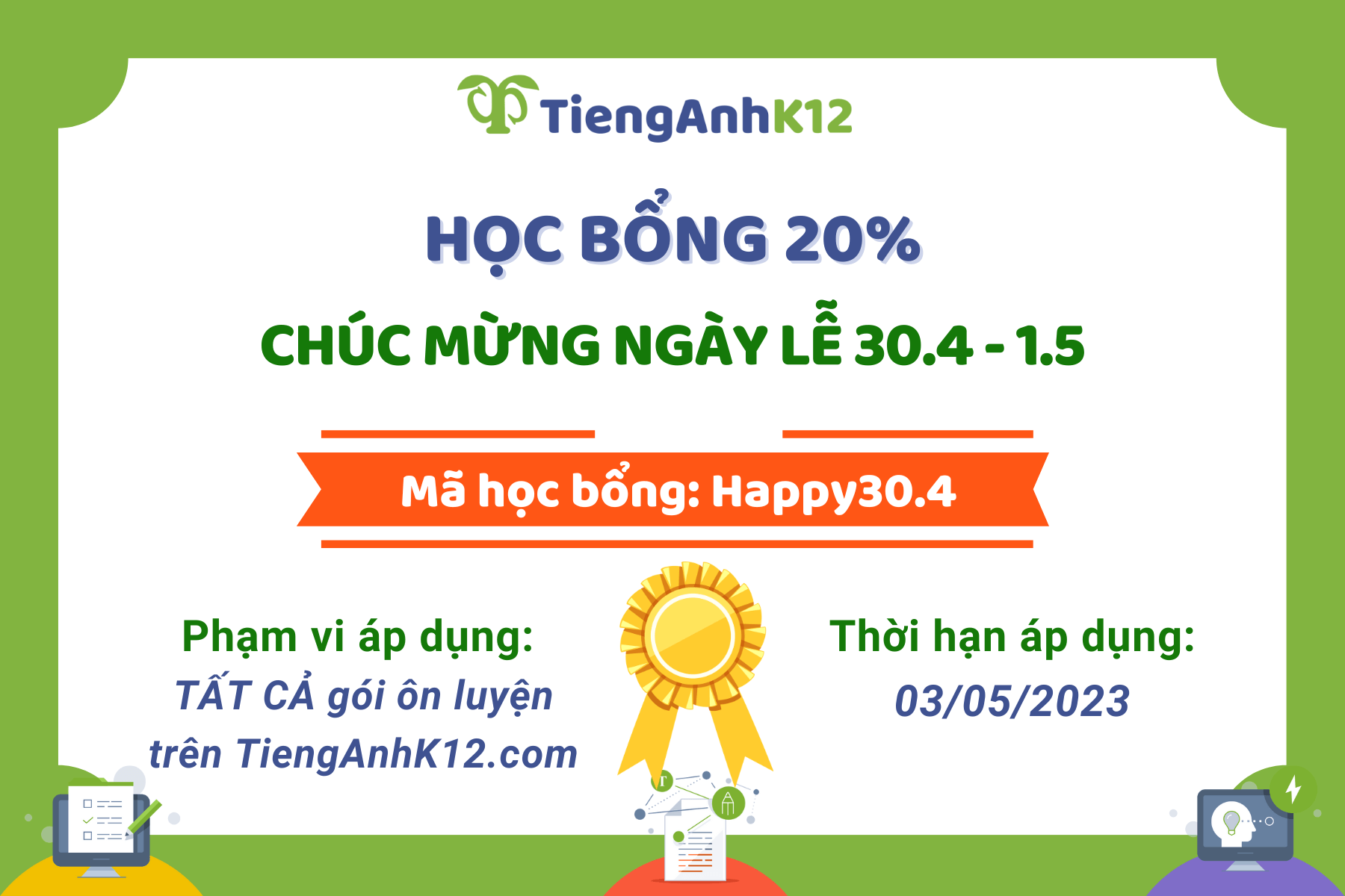 Học bổng 30/4 - 1/5
